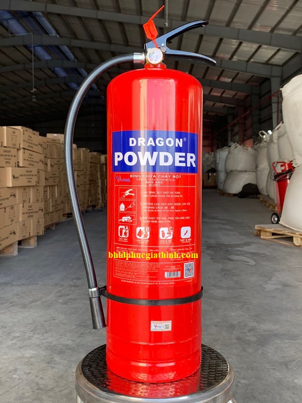 Bình chữa cháy 8Kg bột khô ABC Dragon MFZL8 có tem kiểm định