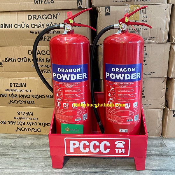 Bình chữa cháy 8Kg bột khô ABC Dragon MFZL8 có tem kiểm định