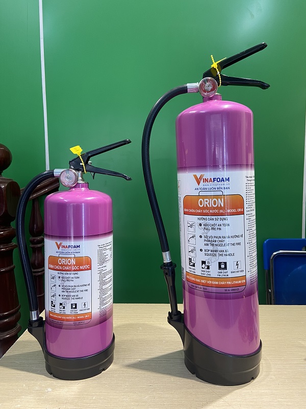 Bình chữa cháy Orion 3L chuyên dụng cho đám cháy Pin Lithium