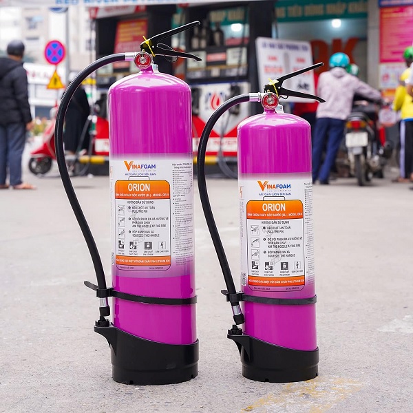 Bình chữa cháy đa năng Orion 6L chuyên dụng cho đám cháy Pin Lithium có tem kiểm định