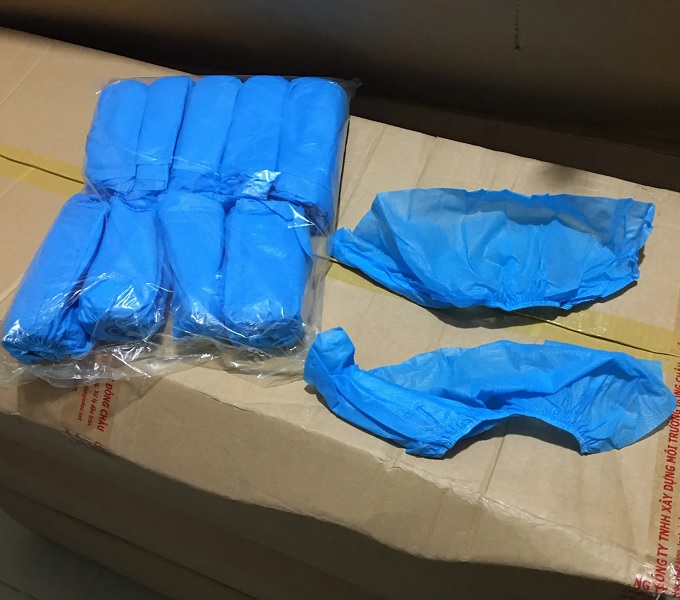 Bọc giày phòng sạch chống tĩnh điện vải không dệt dùng một lần