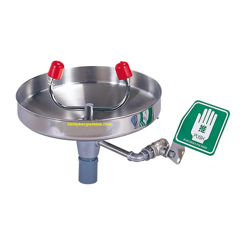 Bồn rửa mắt khẩn cấp Blue Eagle EW402 chất liệu INOX 304 loại treo tường