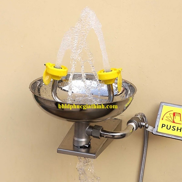 Bồn rửa mắt khẩn cấp treo tường Model AZD1301 Inox 304