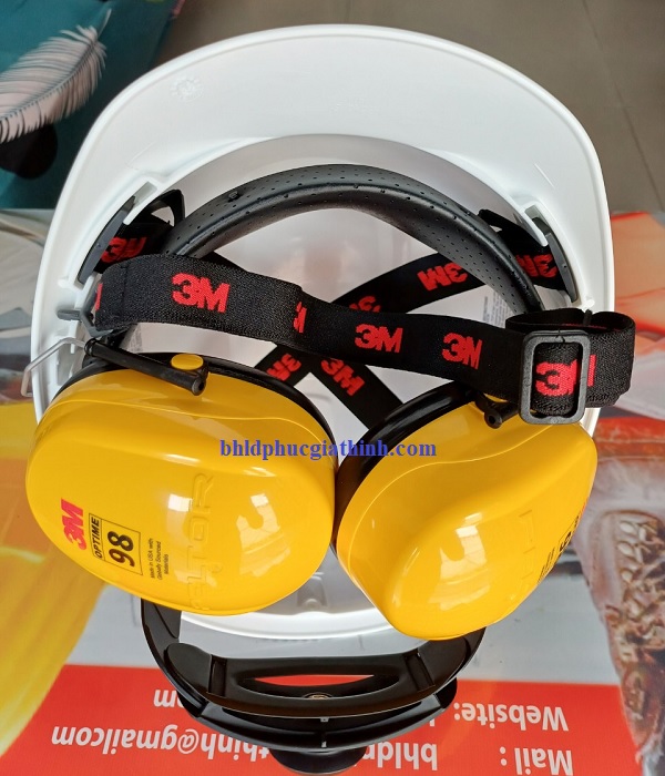 Chụp tai giảm ồn gắn nón bảo hộ 3M H9P3E chính hãng