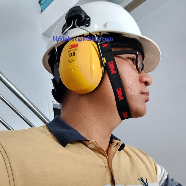 Chụp tai giảm ồn gắn nón bảo hộ 3M H9P3E chính hãng