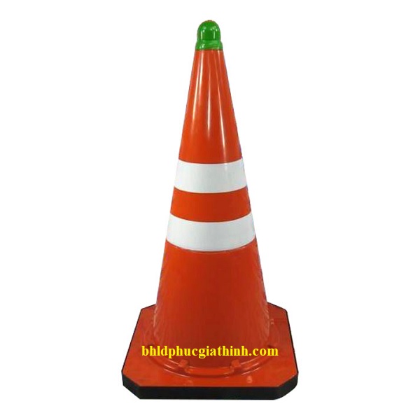 Cọc tiêu giao thông GT.52 cao 63.5cm có hai đường phản quang trắng