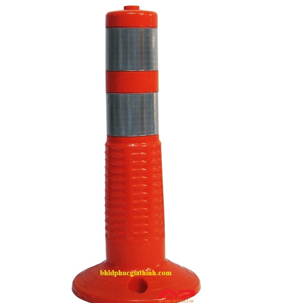 Cọc tiêu giao thông hình trụ cao 45cm (ø250 x ø80 x H450 mm) bằng nhựa dẻo