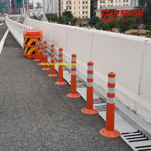 Cọc tiêu giao thông hình trụ cao 75cm (ø250 x ø80 x H750 mm) bằng nhựa dẻo