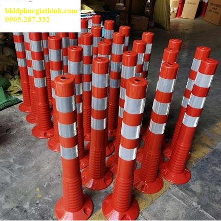 Cột chia làn đường giao thông GT-75A cao 75cm chất liệu PVC dẻo