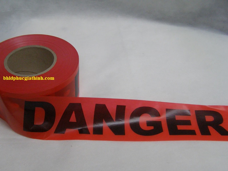 Cuộn rào cảnh báo nguy hiểm "DANGER DO NOT ENTER" dài 100m màu đỏ