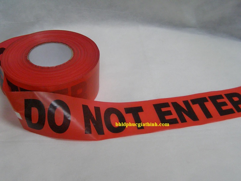 Cuộn rào cảnh báo nguy hiểm "DANGER DO NOT ENTER" dài 100m màu đỏ