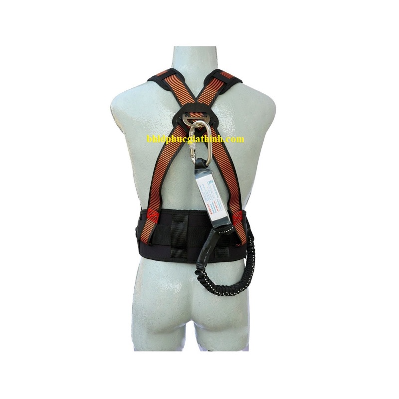 Dây an toàn bán thân kiểu Hàn Quốc giảm xóc 1 móc nhôm có đệm lưng