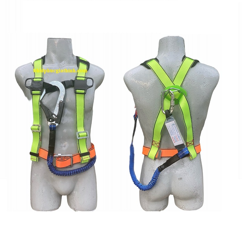 Dây an toàn bán thân giảm xóc Hàn Quốc 1 móc thép có đệm vai