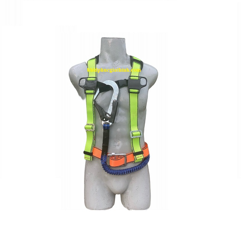 Dây an toàn bán thân giảm xóc Hàn Quốc 1 móc thép có đệm vai