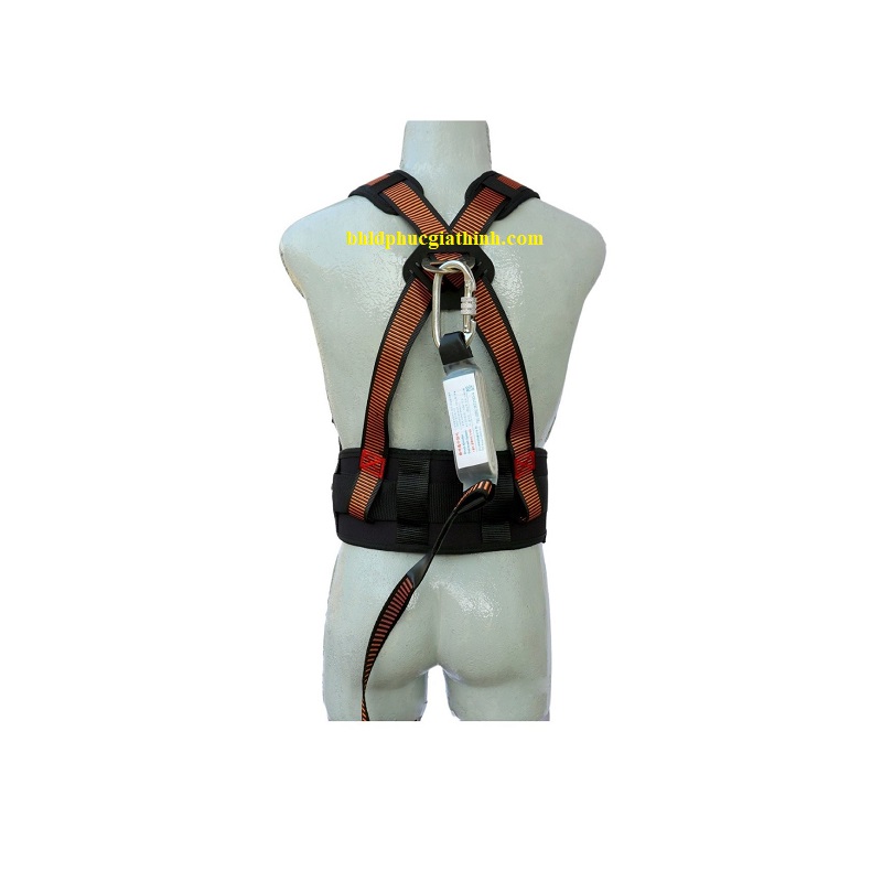 Dây an toàn bán thân kiểu Hàn Quốc dây bẹ 1 móc nhôm có giảm xóc và đệm lưng