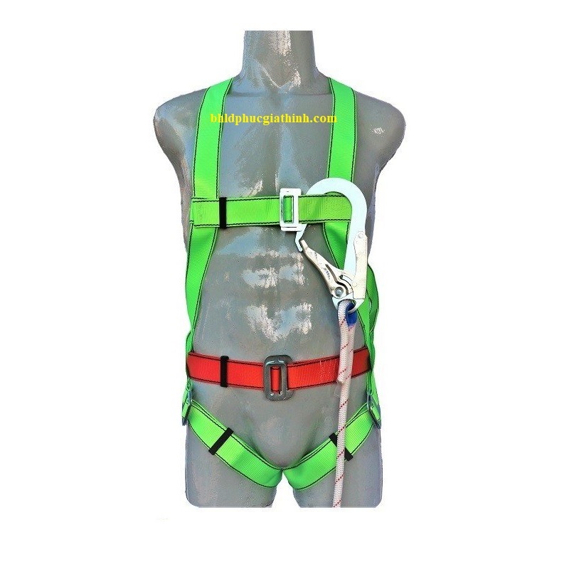 Dây an toàn toàn thân 1 móc sắt dây treo thừng