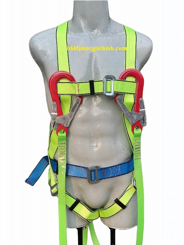 Dây an toàn toàn thân 2 móc nhôm giảm xóc Adela