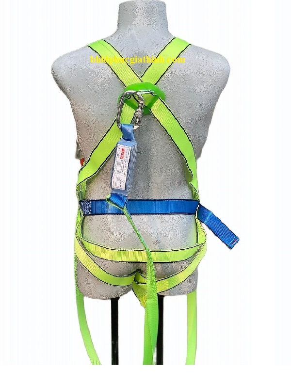 Dây an toàn toàn thân 2 móc nhôm giảm xóc Adela