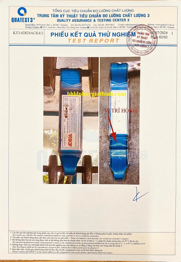 Dây an toàn toàn thân 2 móc sắt giảm xóc Adela có kiểm định