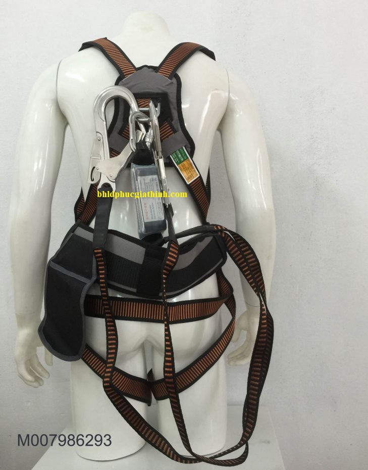 Dây an toàn toàn thân 2 móc nhôm có giám sốc Kukje Hàn Quốc chính hãng