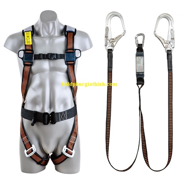 Dây an toàn toàn thân 2 móc nhôm có giám sốc Kukje Hàn Quốc chính hãng
