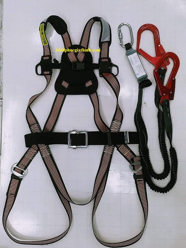 Dây an toàn toàn thân 2 móc nhôm chống tĩnh điện Kukje K051-33 chính hãng Hàn Quốc