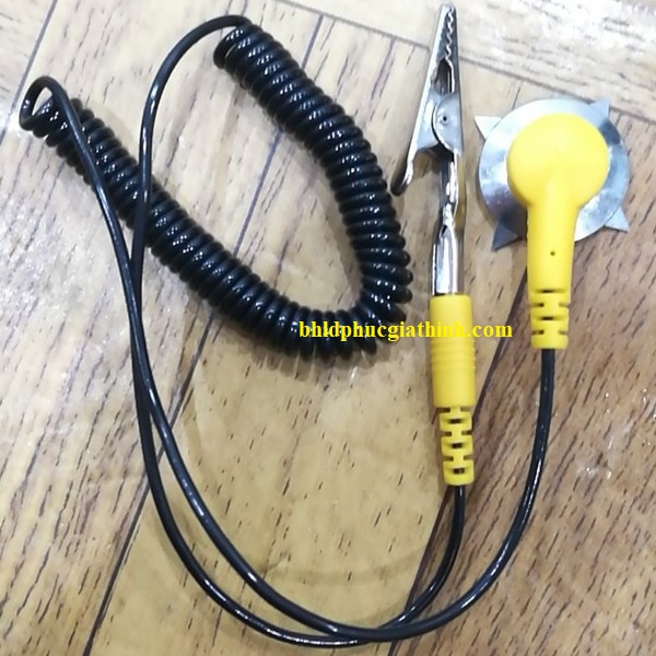 Dây xoắn tiếp đất dài 1.8m vàng đen chống tĩnh điện