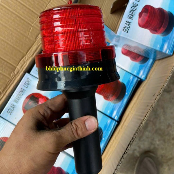 Đèn cảnh báo năng lượng mặt trời có tay cầm