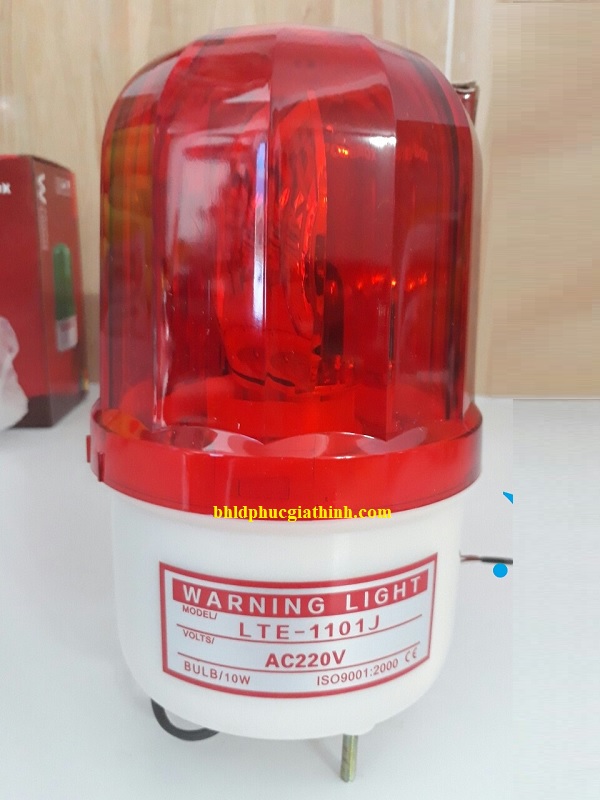 Đèn xoay cảnh báo dùng điện 220V có còi hú LTE-1101J