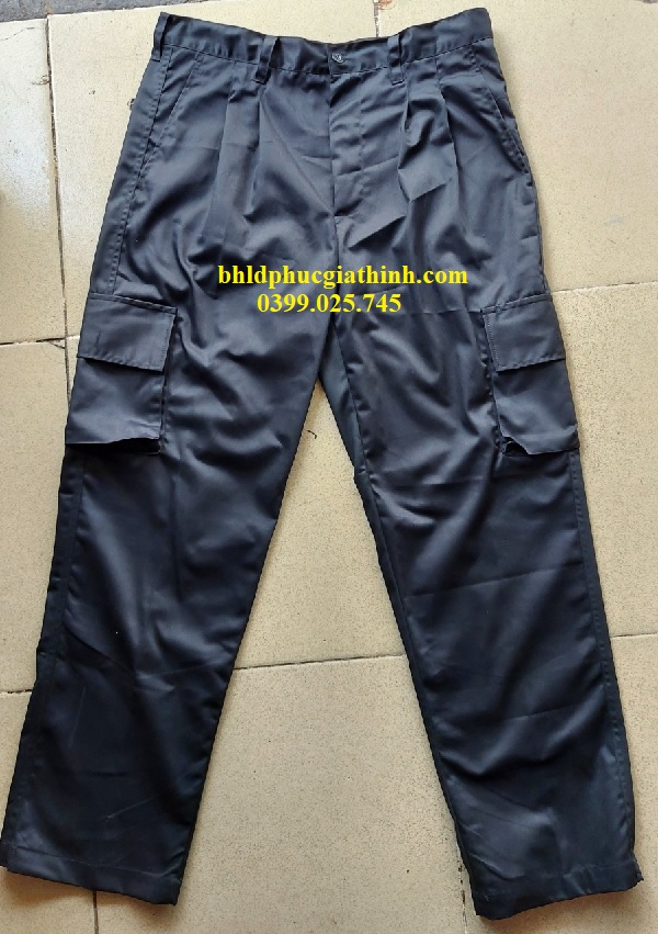 Quần áo đồng phục vải Kaki 65/35 tối màu phù hợp sử dụng trong sửa chữa Ô tô