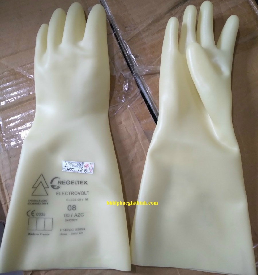 Găng tay cao su cách điện hạ áp 500V Regeltex- Pháp