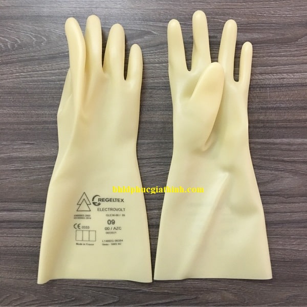 Găng tay cao su cách điện hạ áp 500V Regeltex- Pháp