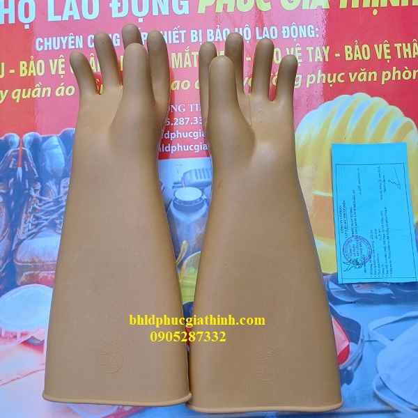 Găng tay cao su cách điện 22KV VICADI có tem kiểm định