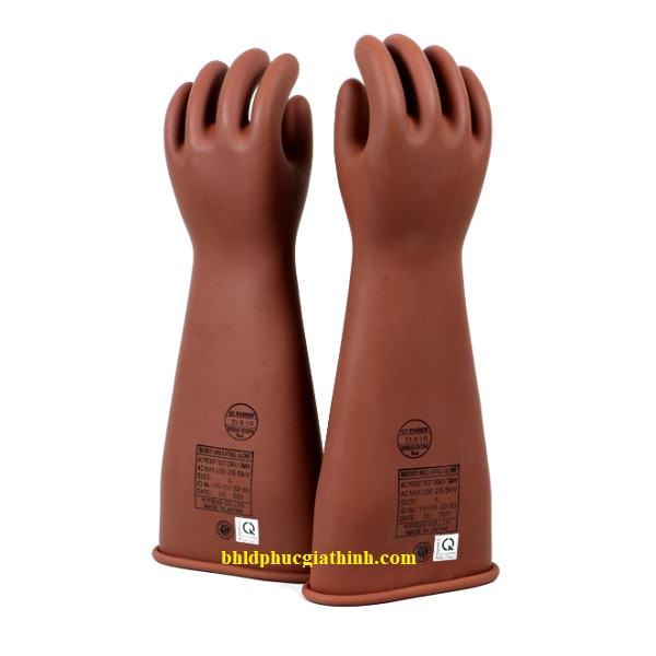 Găng tay cao su cách điện cao áp 26.5KV Yotsugi Nhật Bản chính hãng dài 460mm