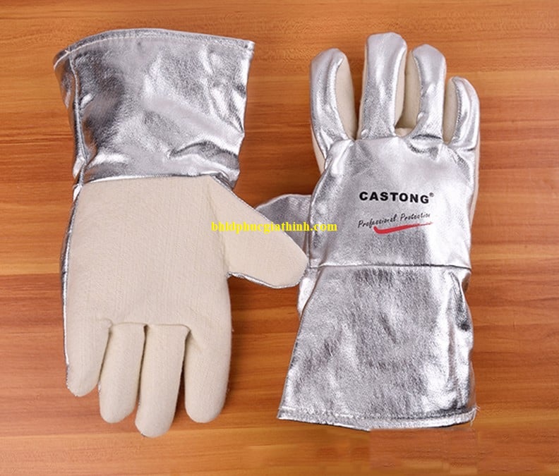 Găng tay tráng bạc chịu nhiệt 350 độ Castong NFRR 15-34