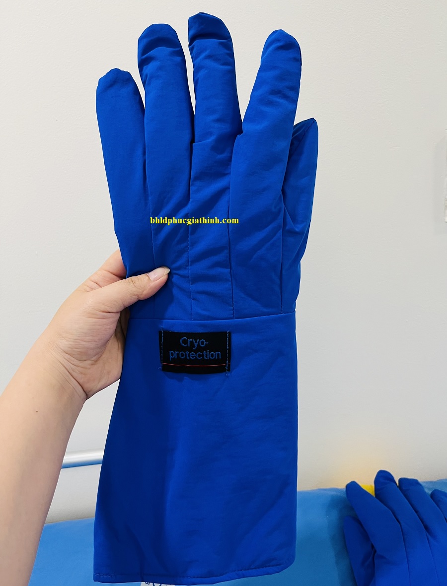 Găng tay chịu nhiệt lạnh khí Nitơ chịu được nhiệt độ xuống tới âm 196 độ C