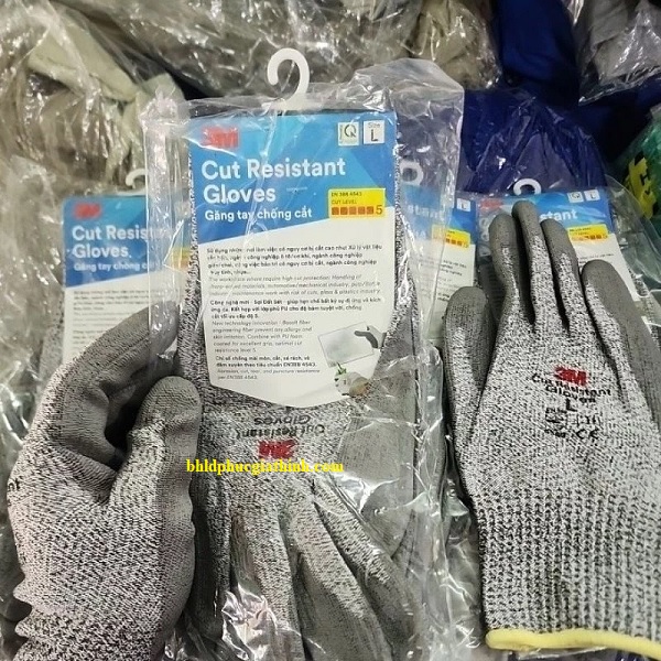 Găng tay chống cắt cấp độ 5 chất liệu sợi HPPE 3M™ SP5PU chính hãng