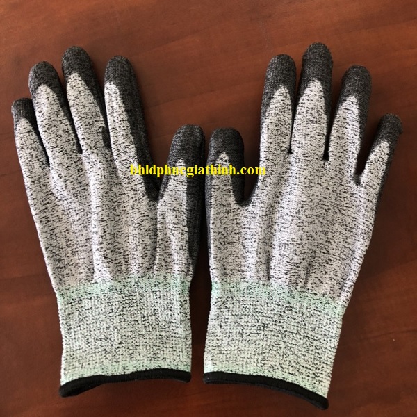 Găng tay chống cắt cấp độ 5 phủ PU lòng bàn tay thương hiệu HANSUNG Hàn Quốc