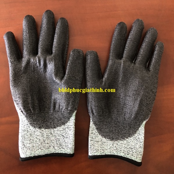 Găng tay chống cắt cấp độ 5 phủ PU lòng bàn tay thương hiệu HANSUNG Hàn Quốc