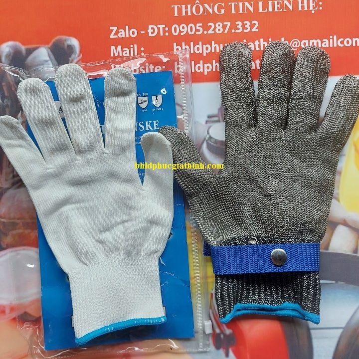 Găng tay chống cắt sợi thép không gỉ thương hiệu Batex
