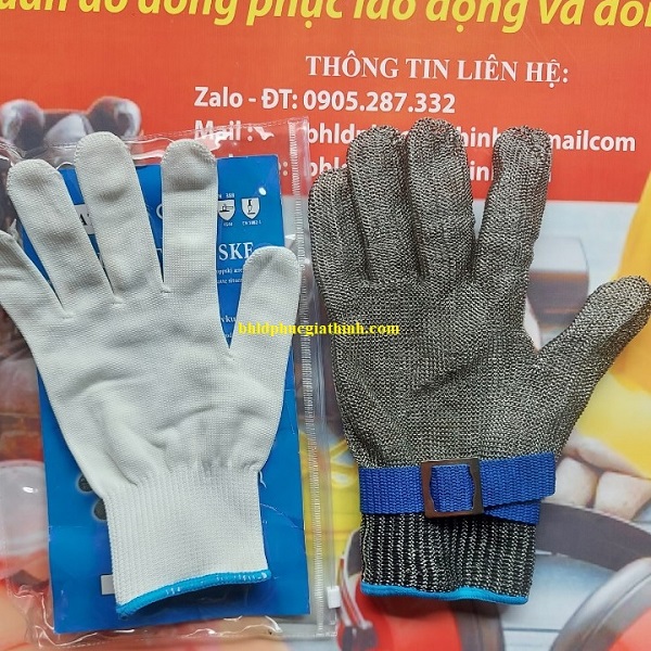 Găng tay chống cắt sợi thép không gỉ thương hiệu Batex