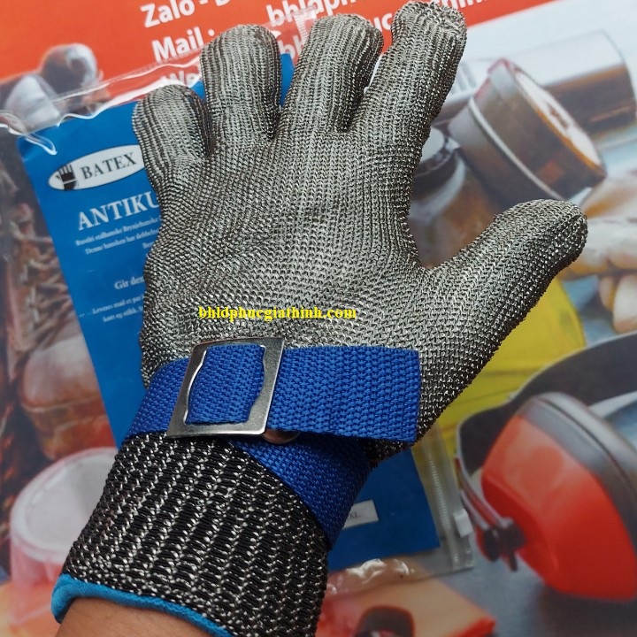 Găng tay chống cắt sợi thép không gỉ thương hiệu Batex