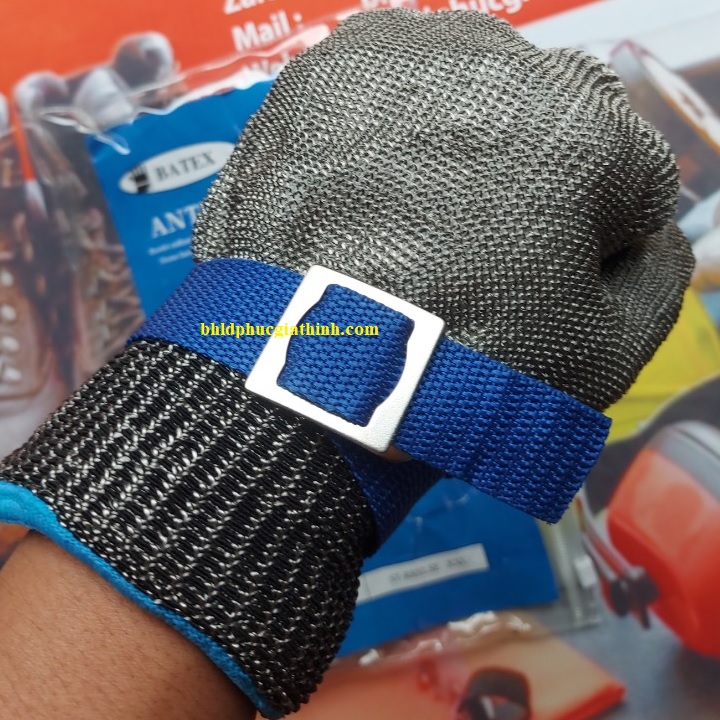 Găng tay chống cắt sợi thép không gỉ thương hiệu Batex