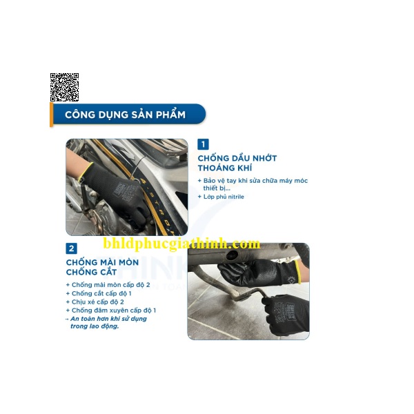 Găng tay bảo hộ đa dụng chống dầu nhớt Jogger Superpro