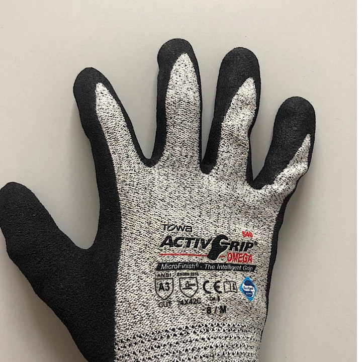 GĂNG TAY CHỐNG CẮT & CHỐNG DẦU TOWA ACTIVGRIP OMEGA 540 NHẬT BẢN