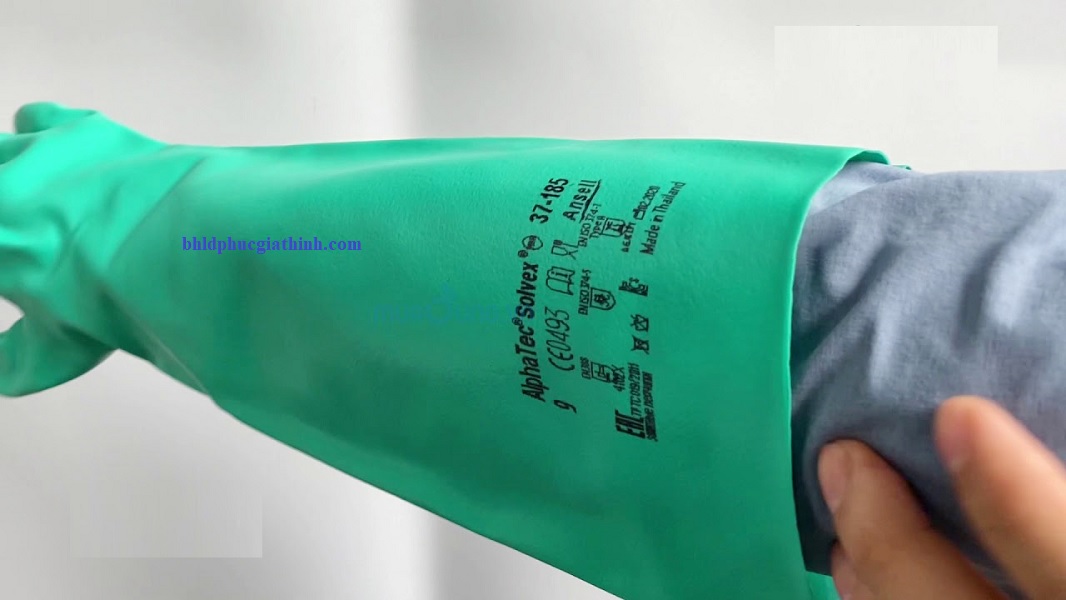 Găng tay công nghiệp chống hoá chất Ansell 37-185