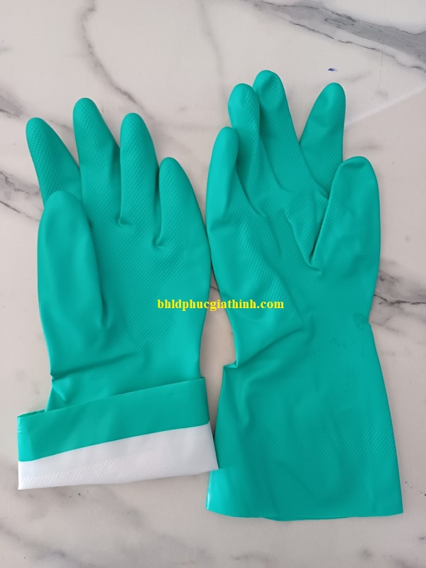 Găng tay chống hoá chất chống dầu Ansell 37-676 dùng được nhiều lần