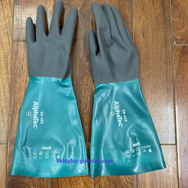 Găng tay chống dầu và chống hoá chất Alphatec 58-435