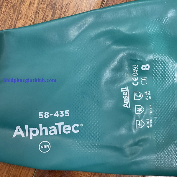Găng tay chống dầu và chống hoá chất Alphatec 58-435