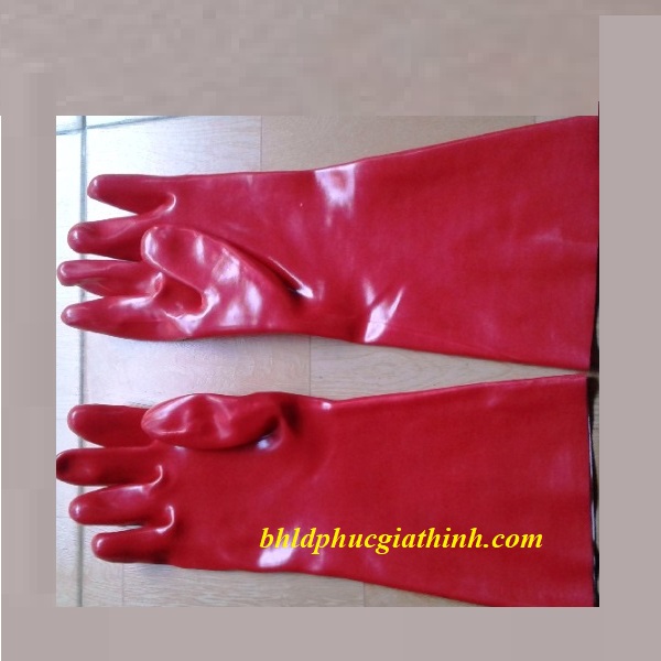 GĂNG TAY CHỐNG HÓA CHẤT DELTAPLUS BASF PVCC400 DÀI 40CM